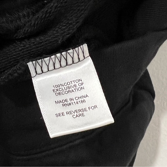 Juicy Couture Black High Waist French Terry Sweat Shorts Size XL - Picture 9 of 9